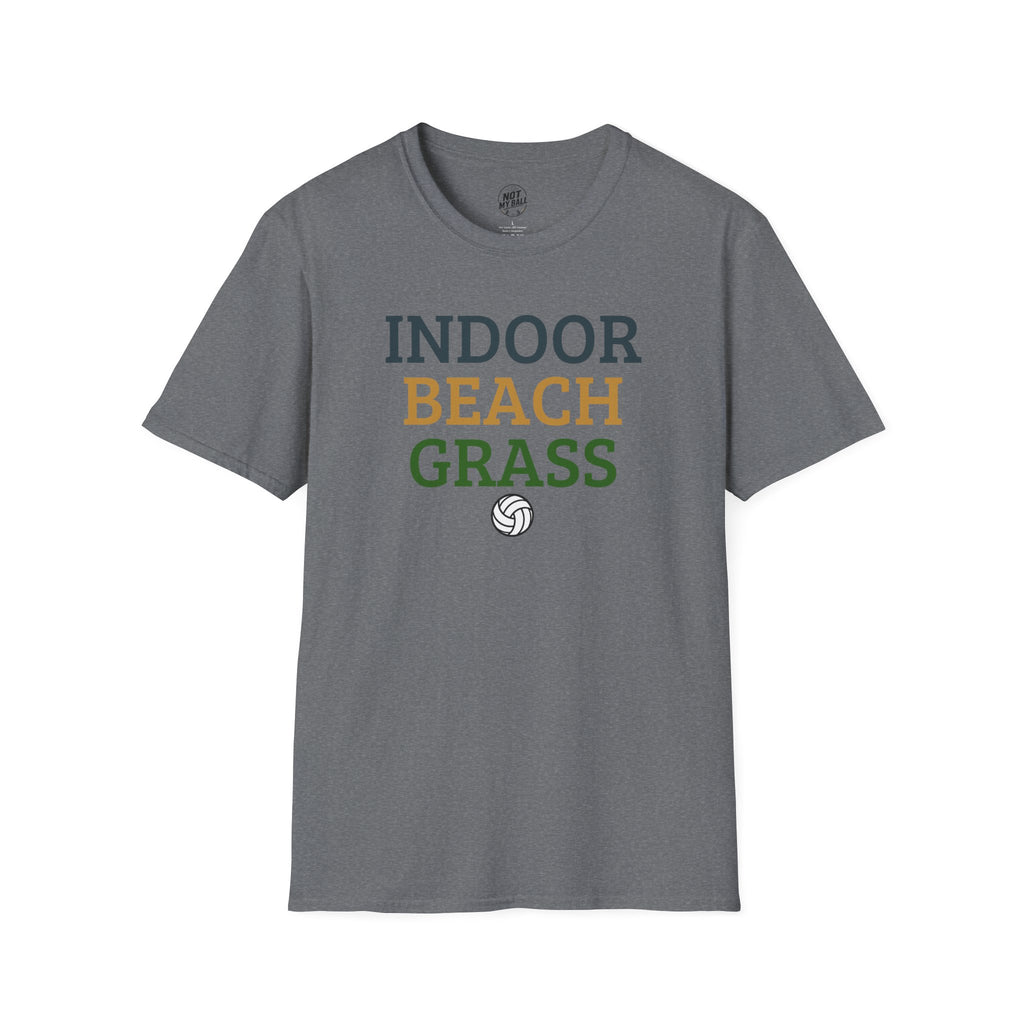 Indoor Beach Grass Volleyball T-Shirt