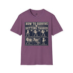 How To Survive Tagged Volleyball T-Shirt
