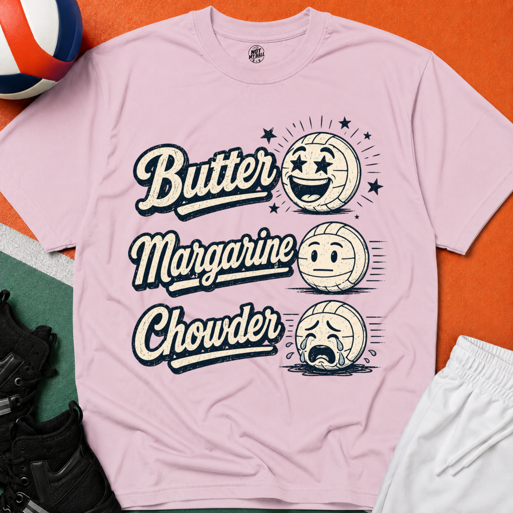 Butter Margarine Chowder Volleyball T-Shirt
