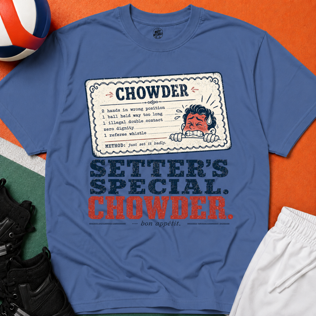 Chowder Menu Volleyball T-Shirt