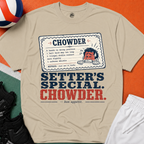 Chowder Menu Volleyball T-Shirt