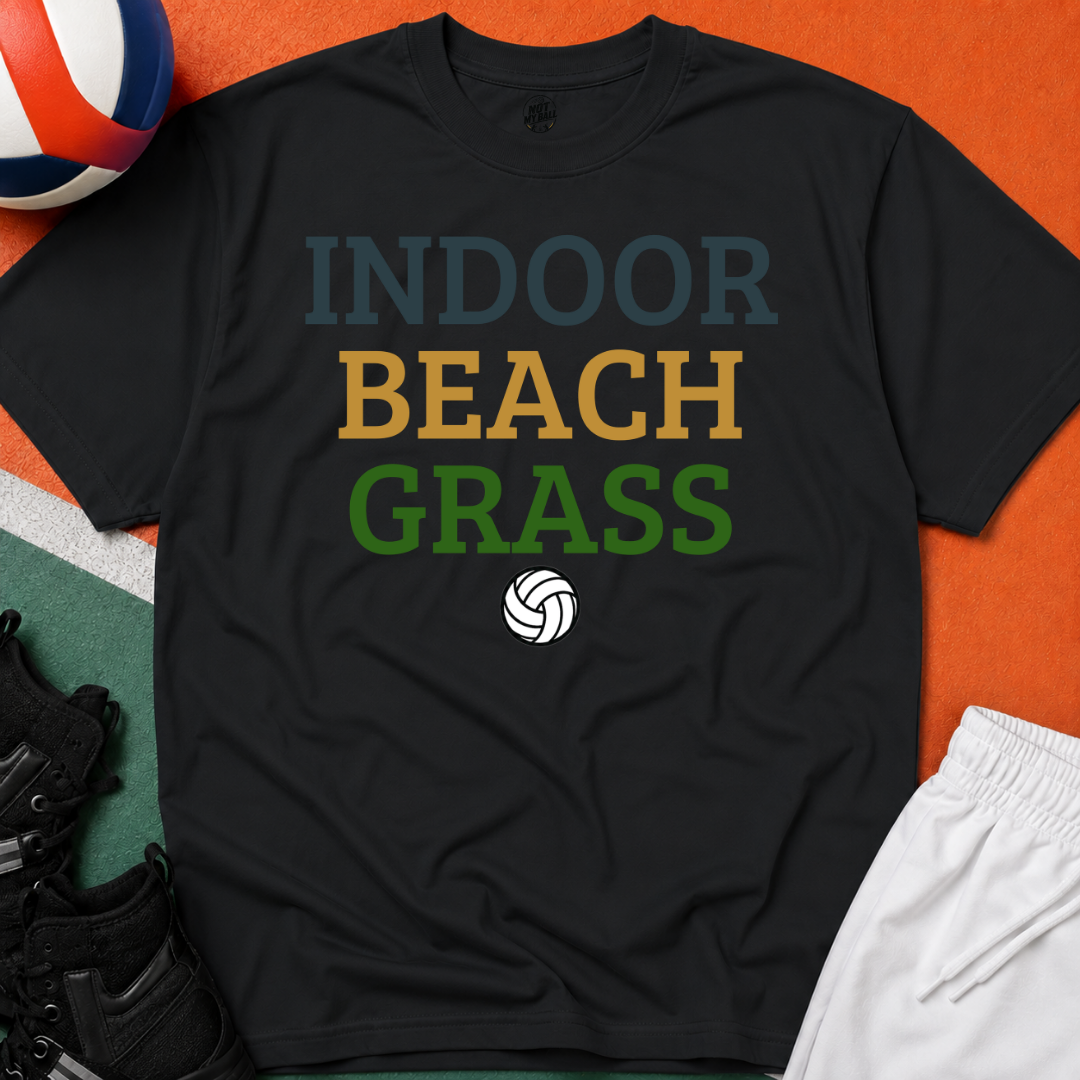 Indoor Beach Grass Volleyball T-Shirt