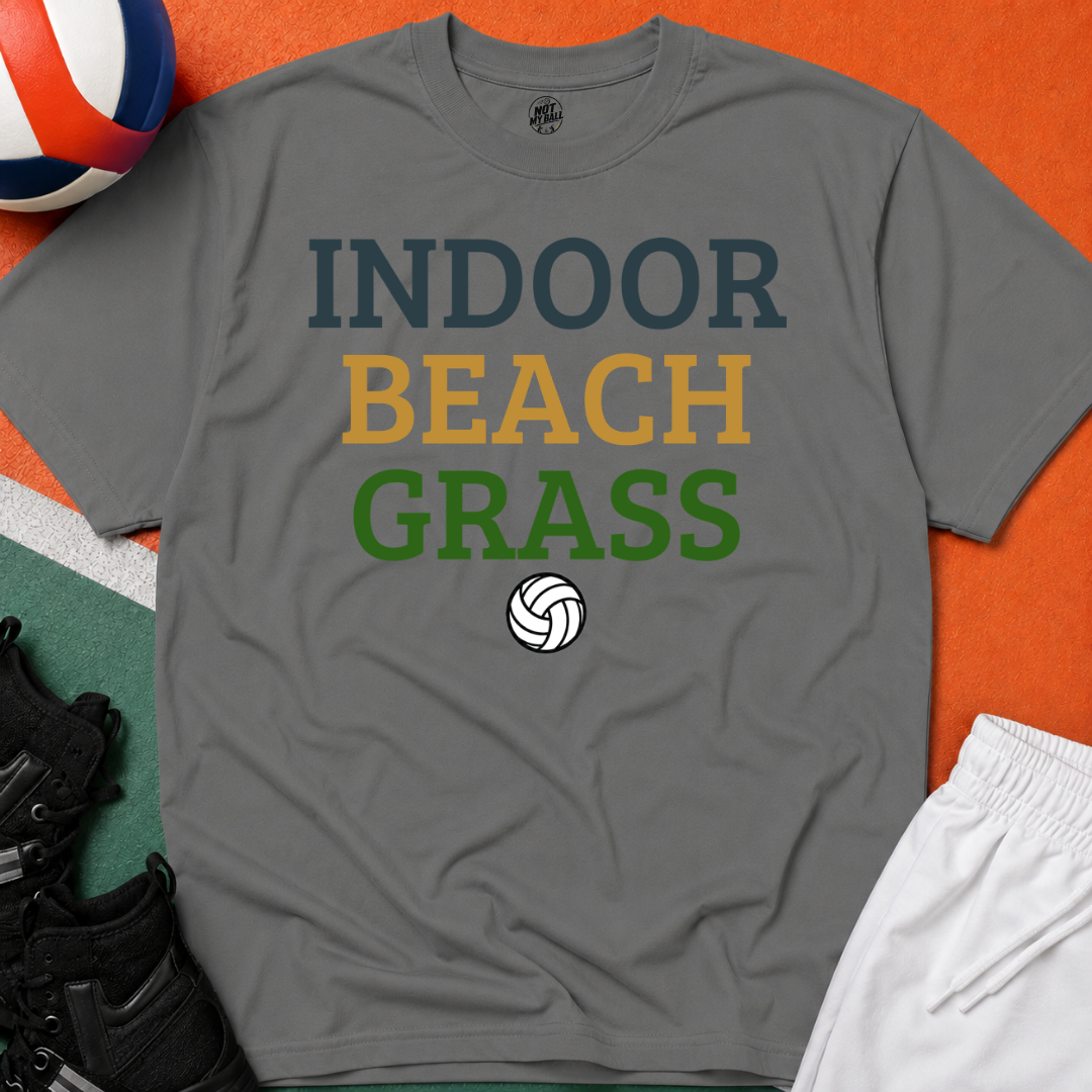 Indoor Beach Grass Volleyball T-Shirt