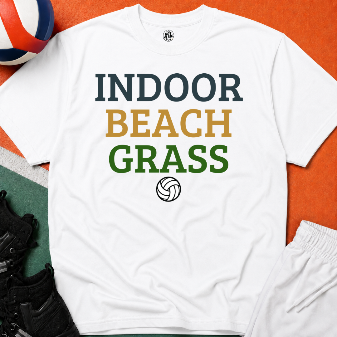 Indoor Beach Grass Volleyball T-Shirt