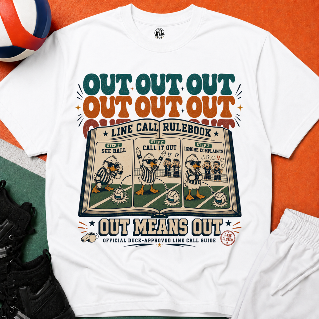 Line Call Rulebook Volleyball T-Shirt