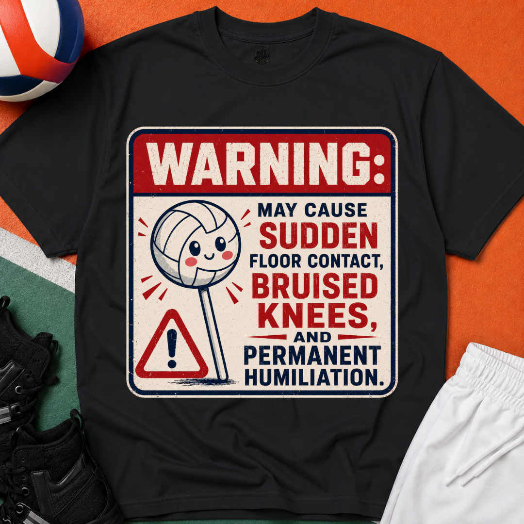 Lollipop Warning Volleyball T-Shirt