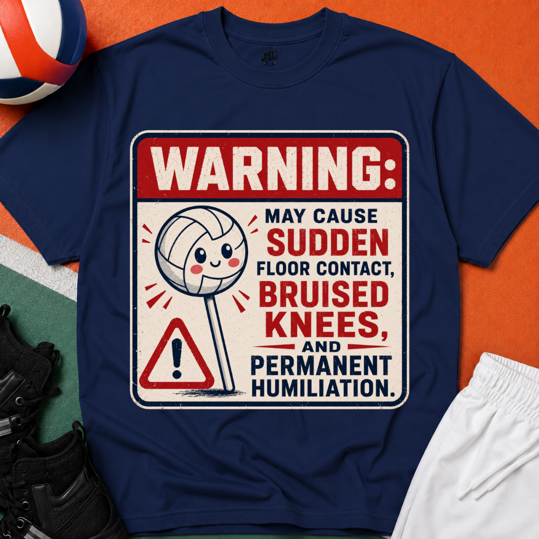 Lollipop Warning Volleyball T-Shirt