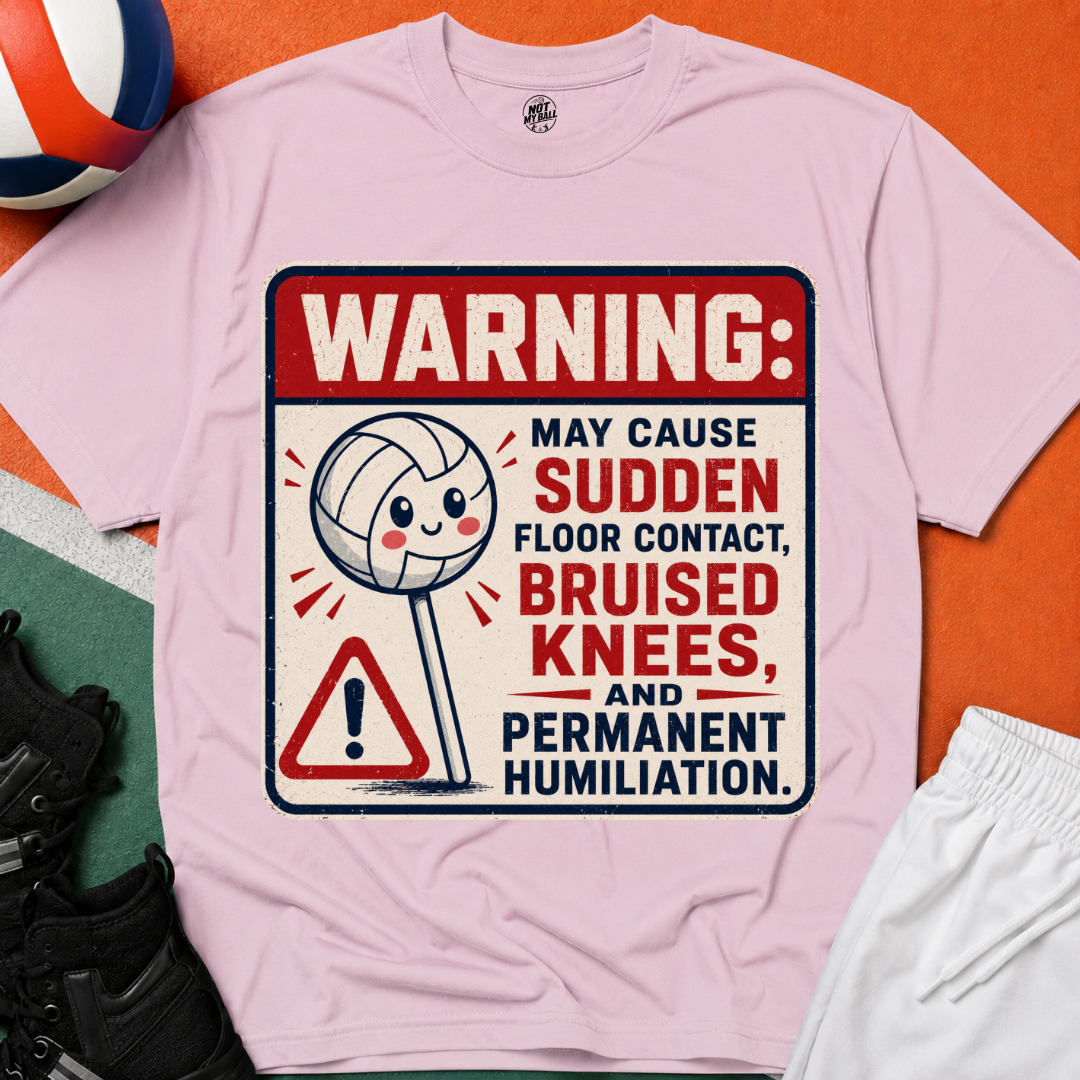 Lollipop Warning Volleyball T-Shirt