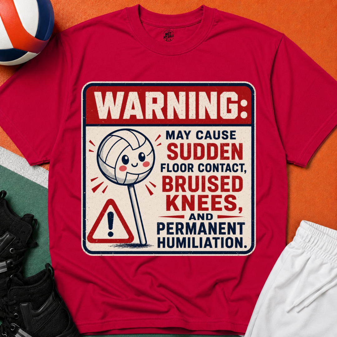 Lollipop Warning Volleyball T-Shirt