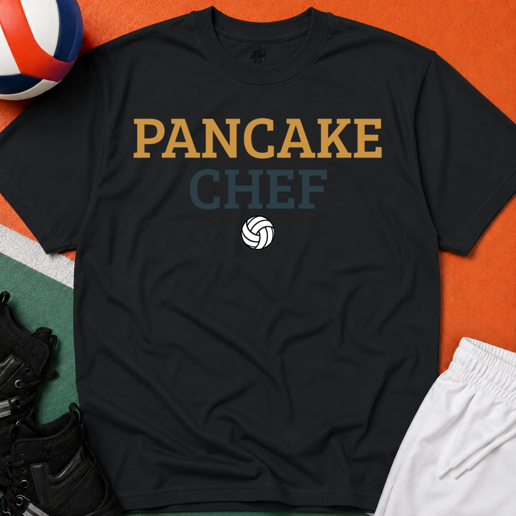 Pancake Chef Volleyball T-Shirt