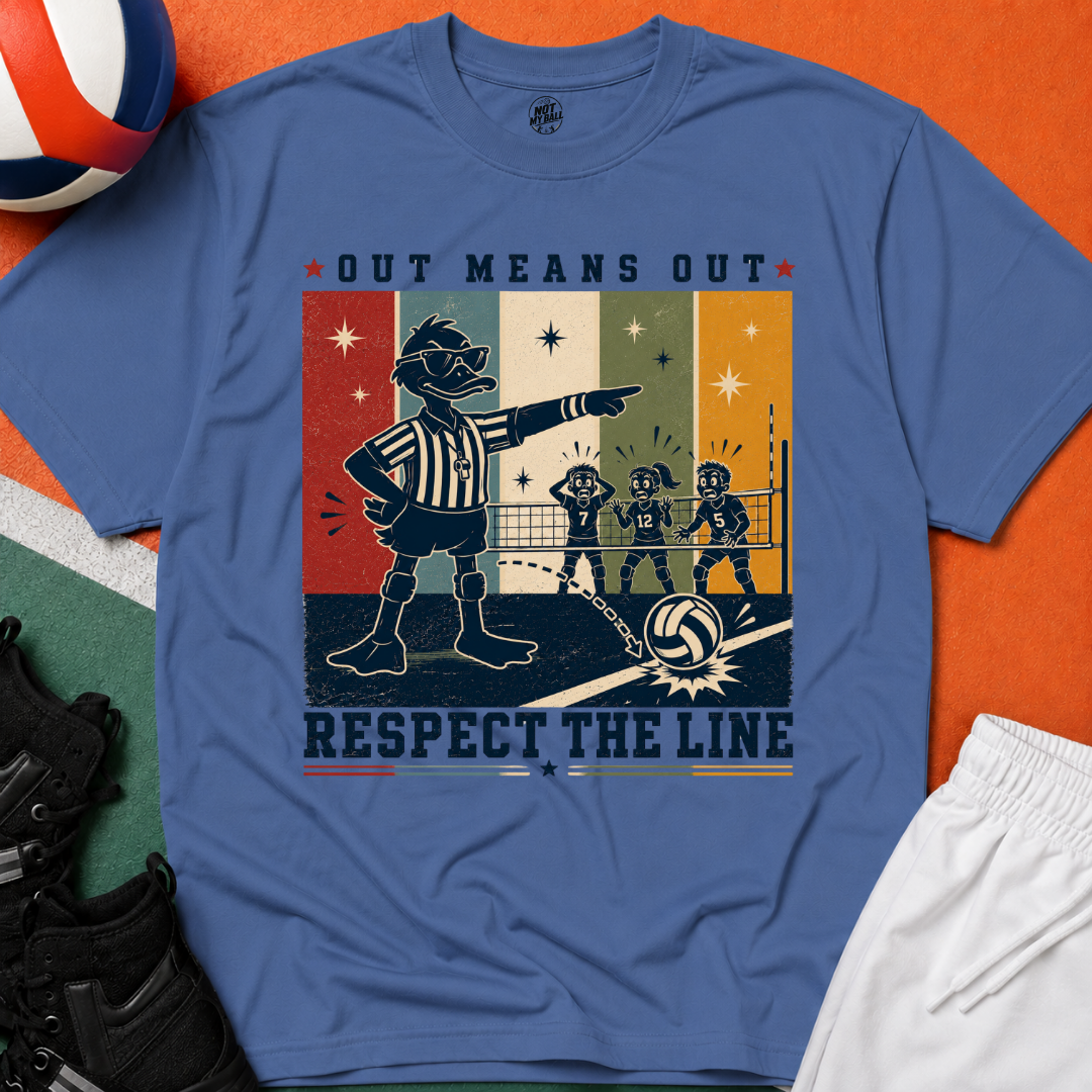 Respect The Line Volleyball T-Shirt