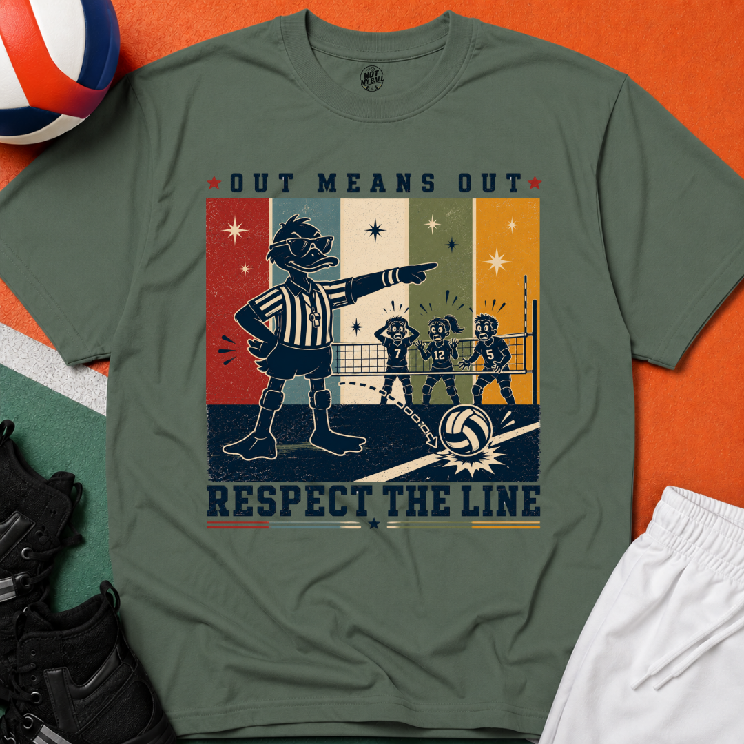 Respect The Line Volleyball T-Shirt