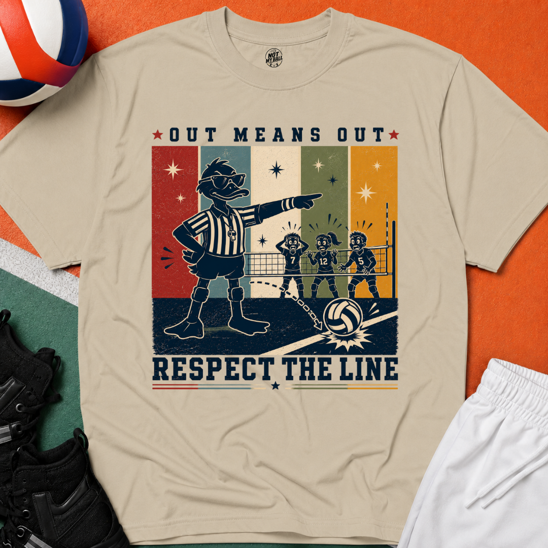 Respect The Line Volleyball T-Shirt