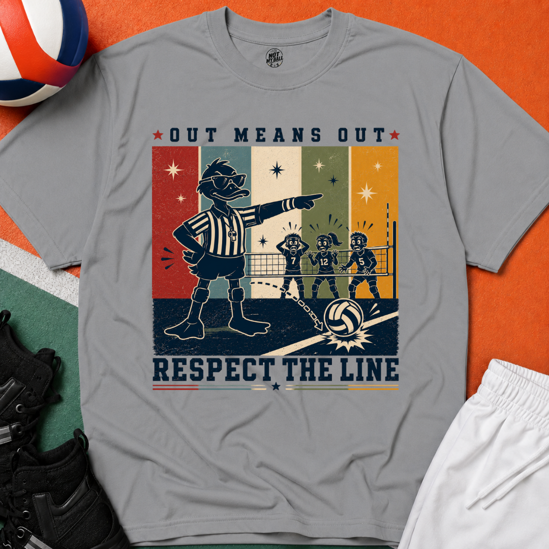 Respect The Line Volleyball T-Shirt