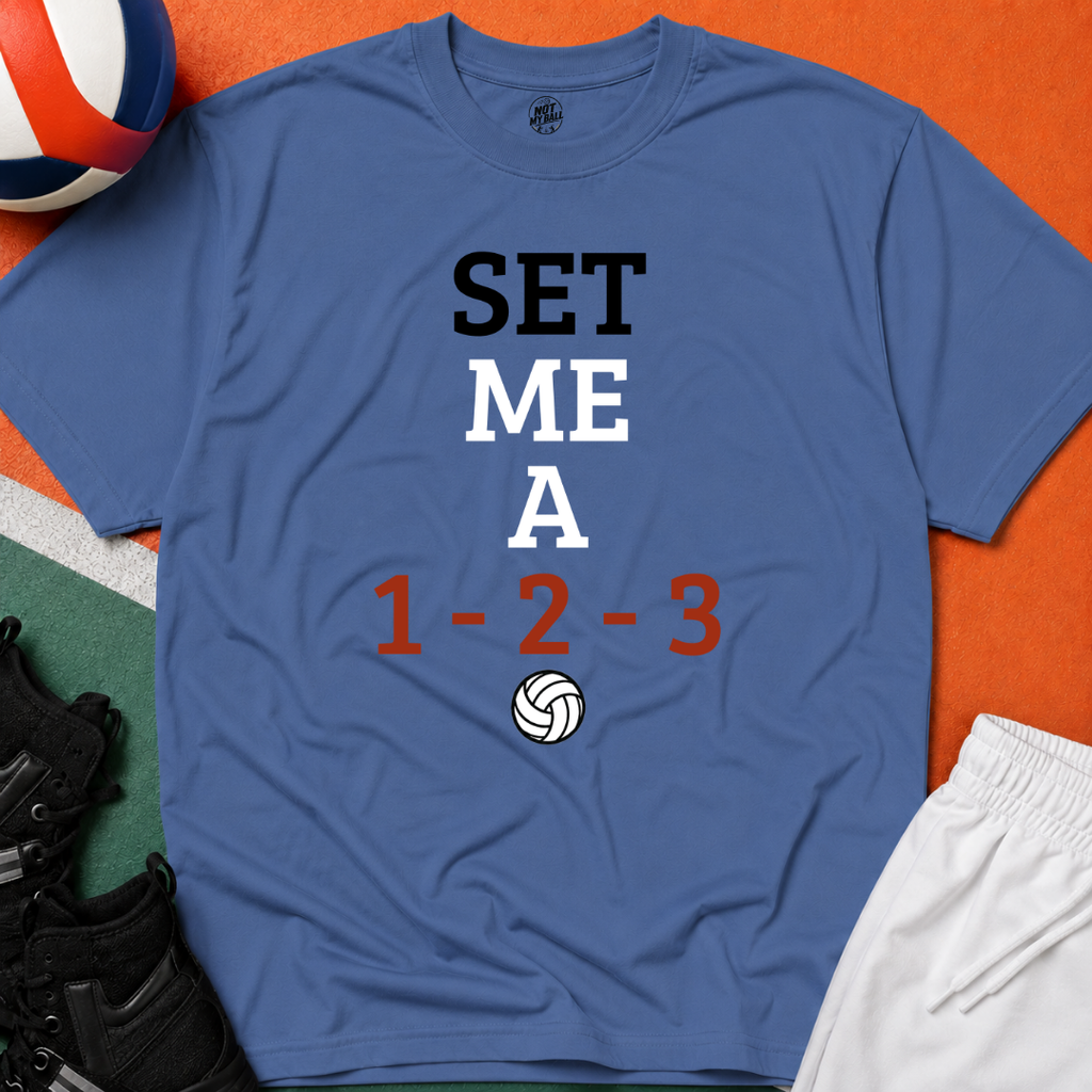 Set Me a 123 Volleyball T-Shirt