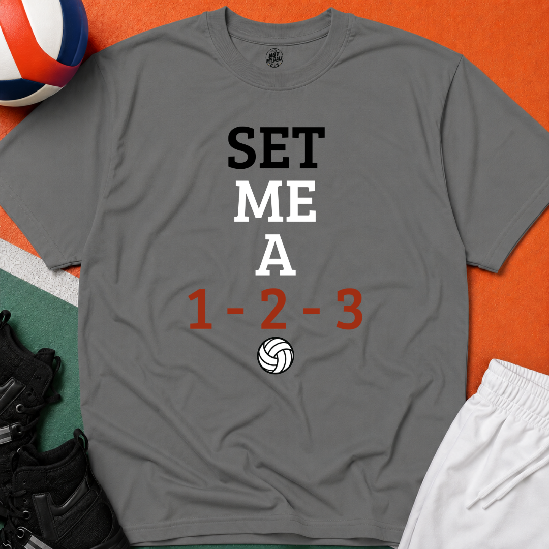 Set Me a 123 Volleyball T-Shirt