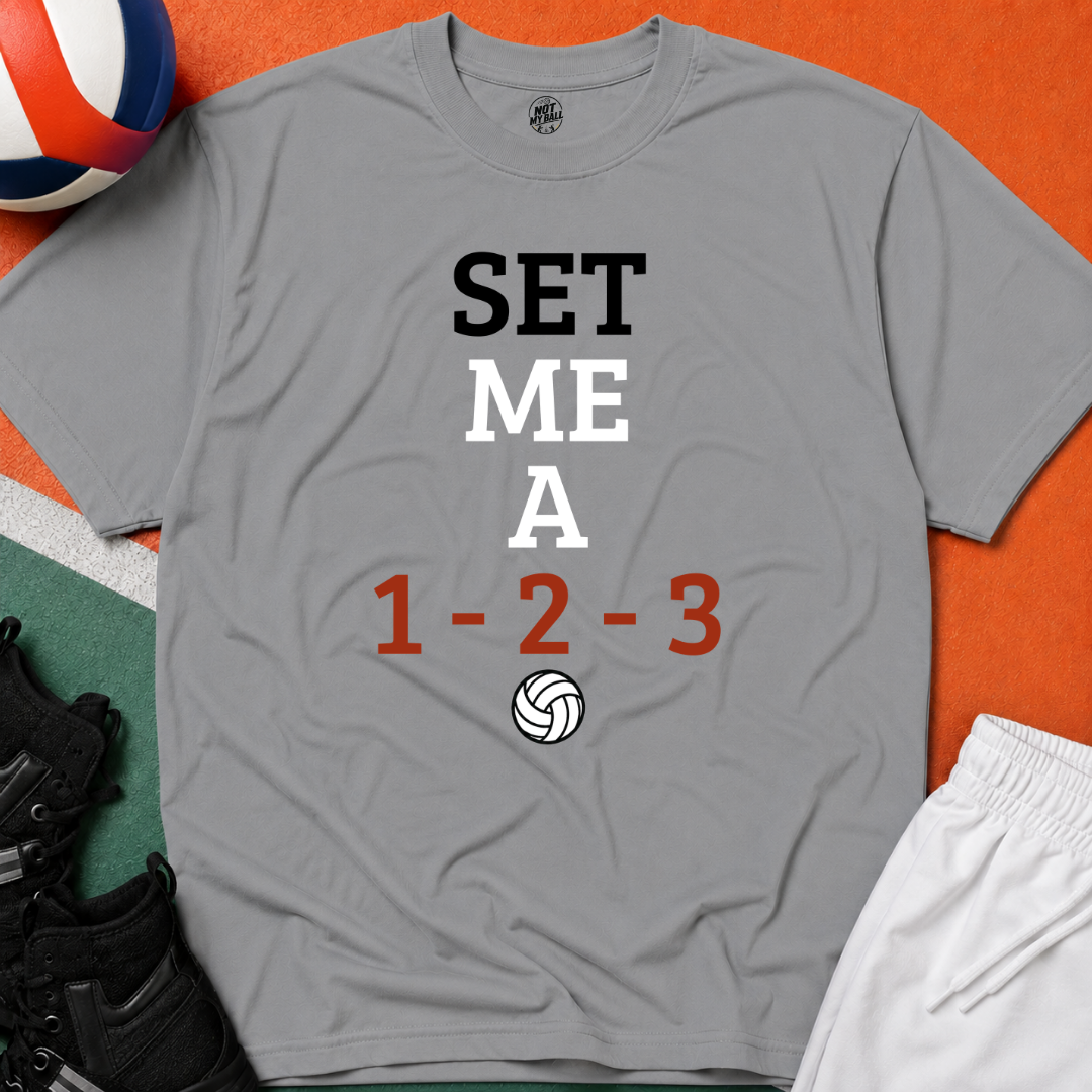 Set Me a 123 Volleyball T-Shirt