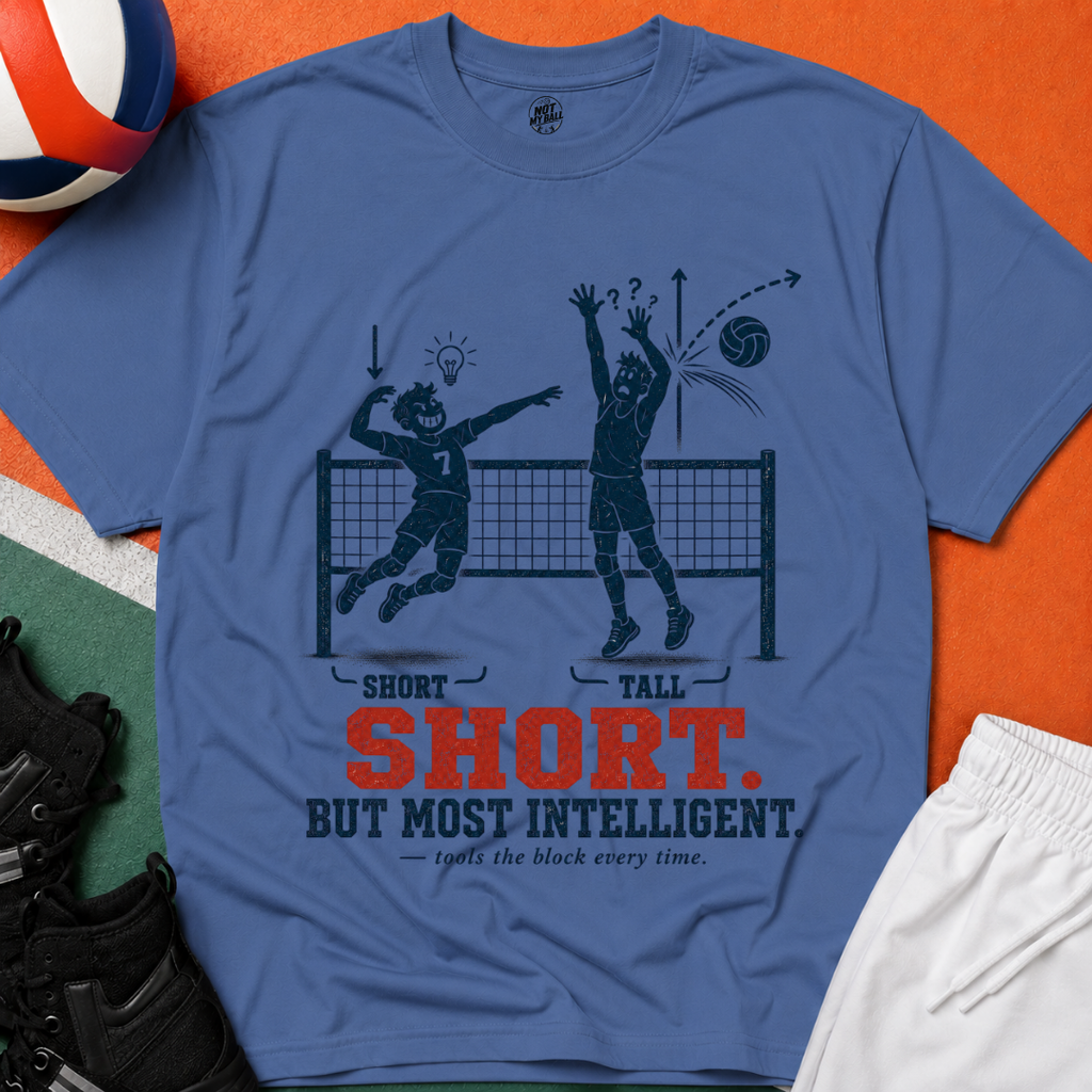 Short But Most Intelligent Volleyball T-Shirt