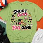 Short Girl Big Game Volleyball T-Shirt