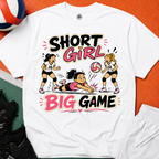 Short Girl Big Game Volleyball T-Shirt