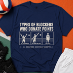 Types Of Blockers Volleyball T-Shirt