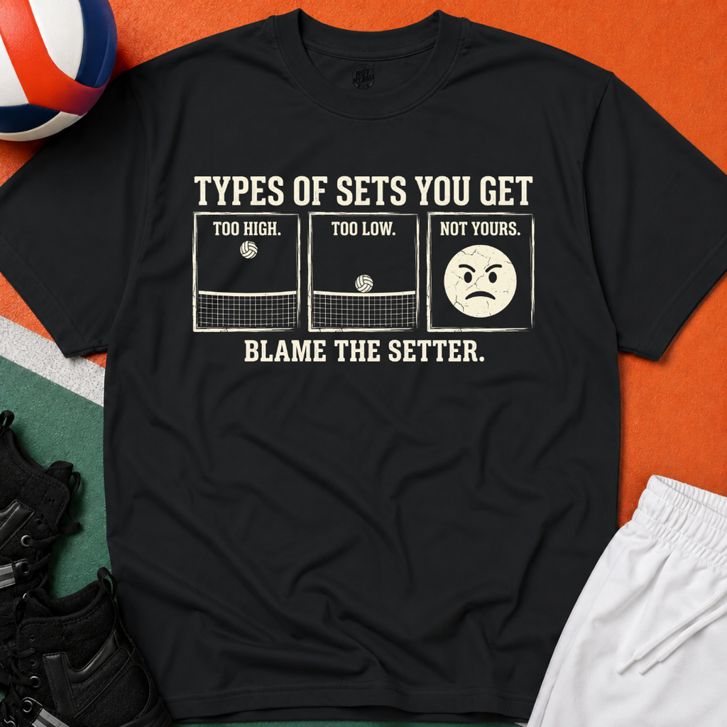 Types of Set Volleyball T-Shirt