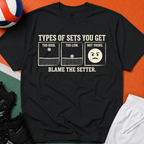 Types of Set Volleyball T-Shirt