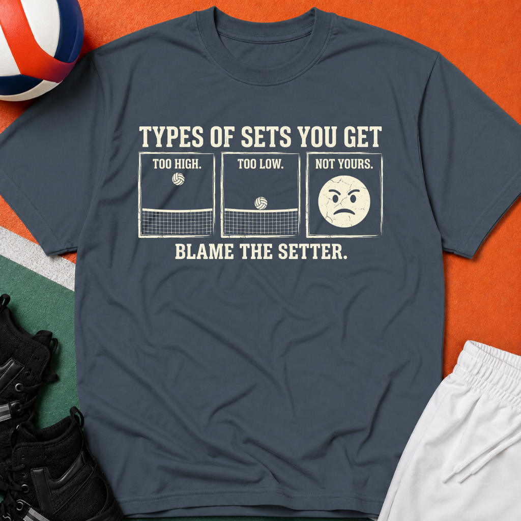 Types of Set Volleyball T-Shirt