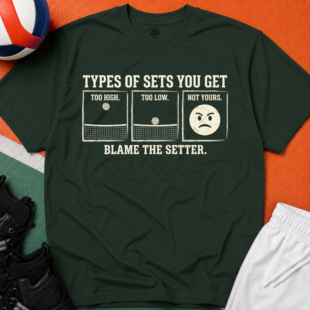 Types of Set Volleyball T-Shirt