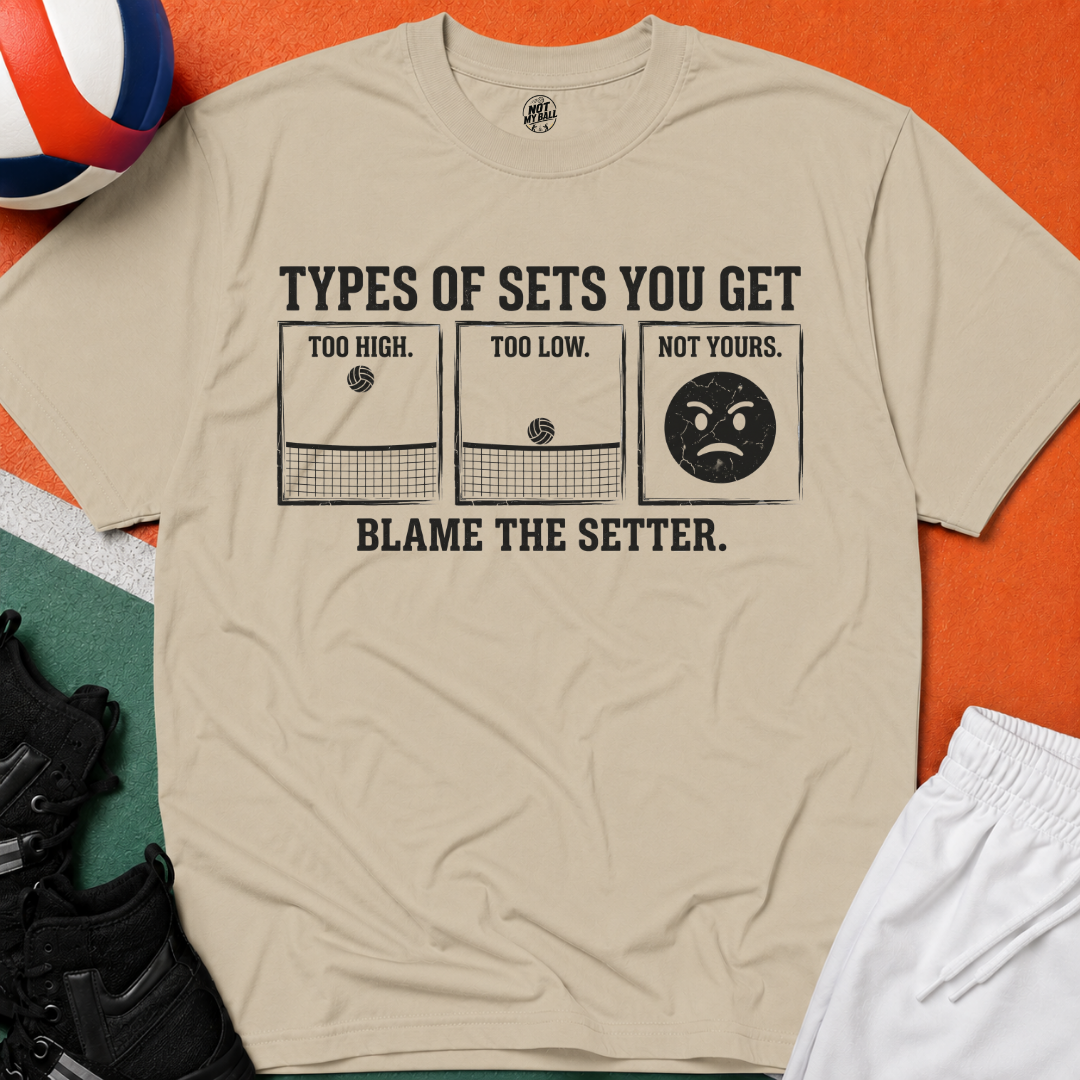 Types of Set Volleyball T-Shirt