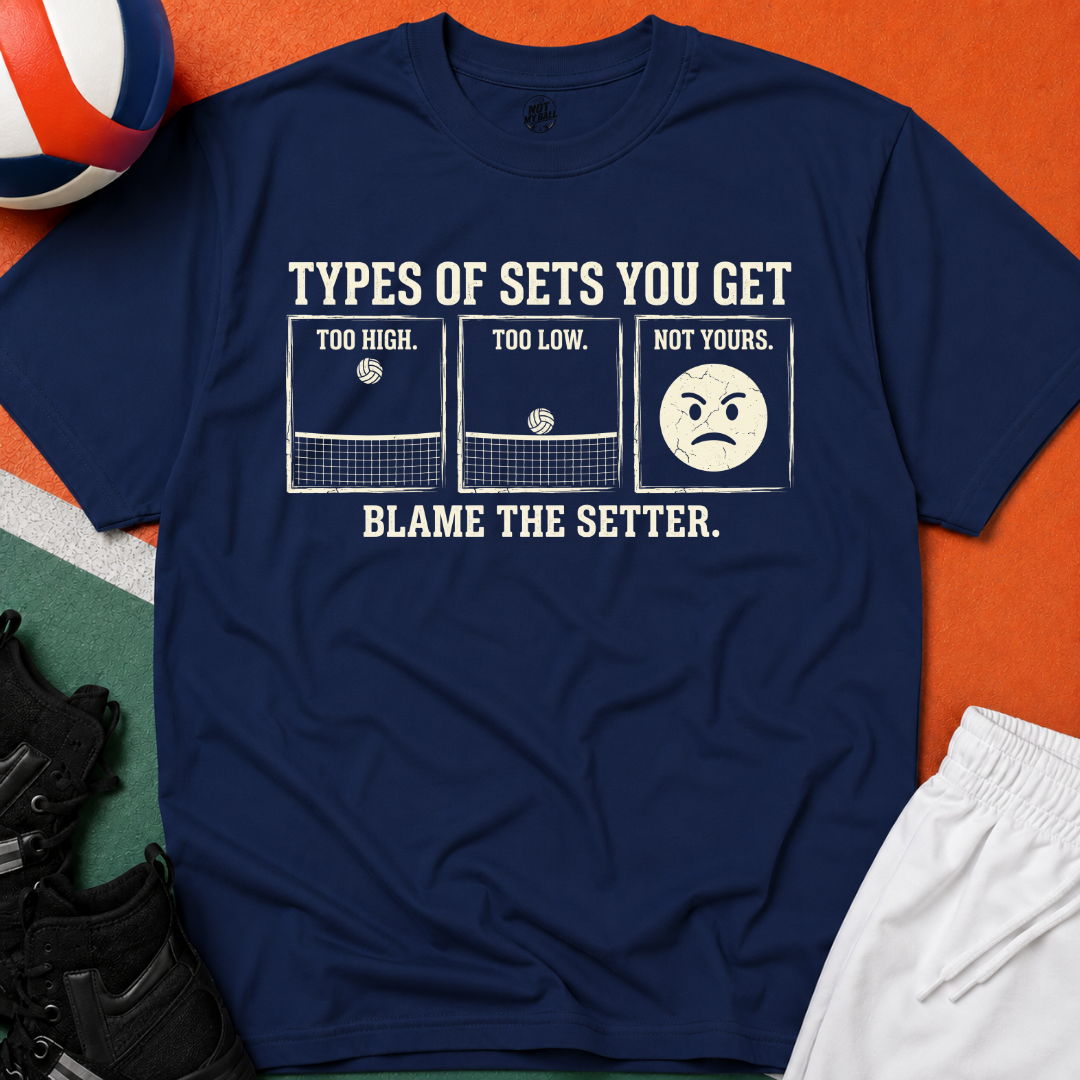 Types of Set Volleyball T-Shirt