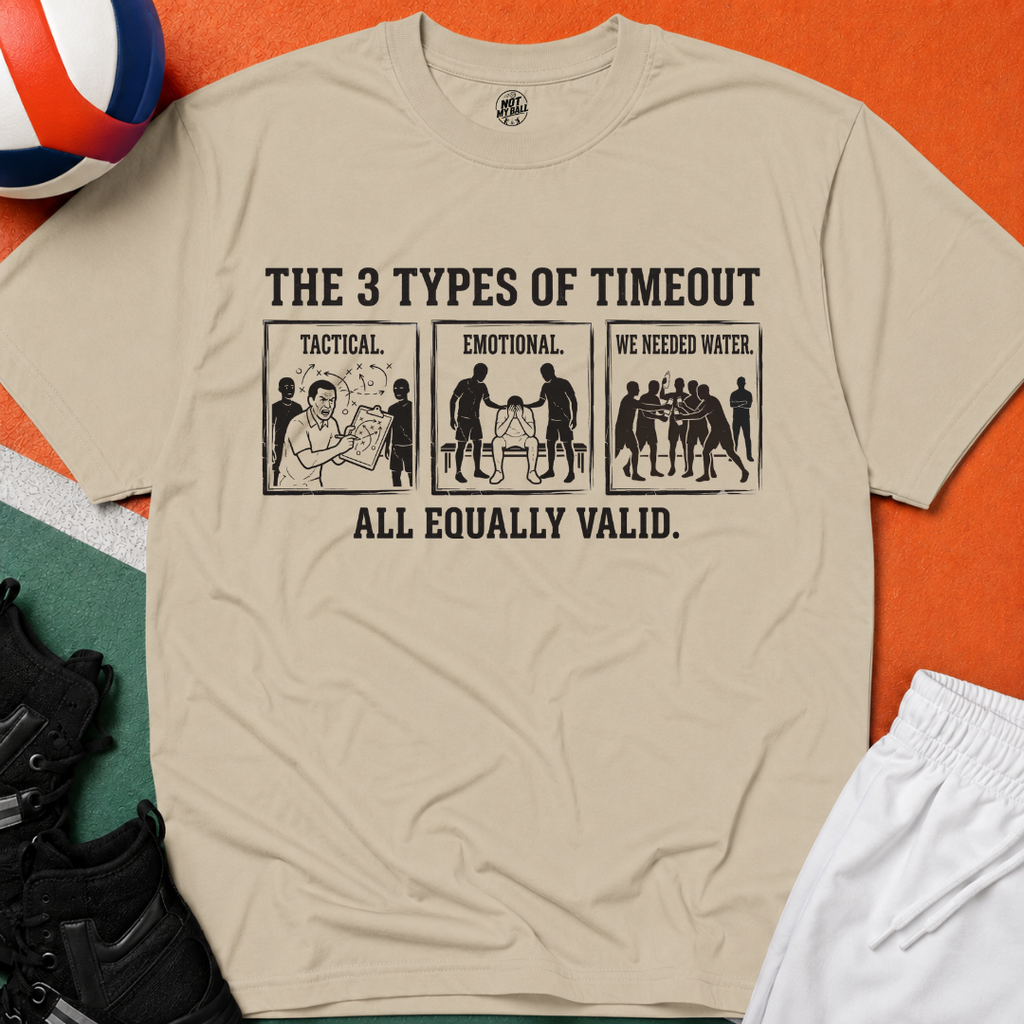Types of Timeout Volleyball T-Shirt